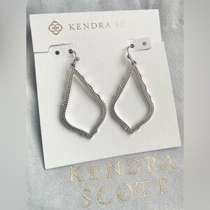 Sophia Silver Kendra Scott earrings plus earring card and dust bag